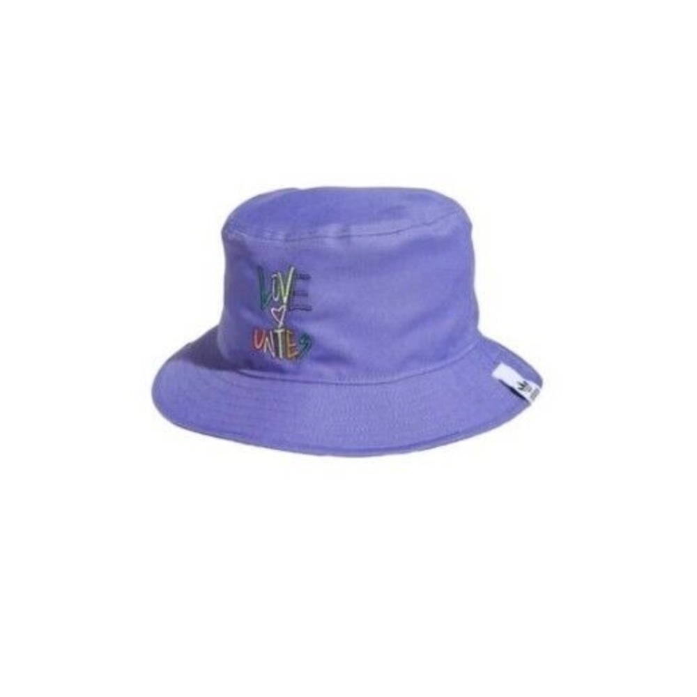 Adidas Bucket Hat Mens One Size Purple Pride Reversible Love Unites